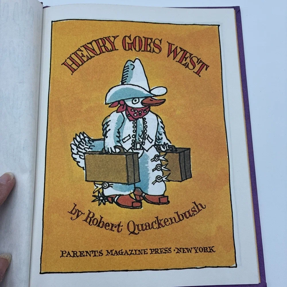 Robert Quackenbush Lot of 2 Sherlock Chick Peekaboo Mystery Henry Goes West 80's